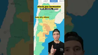 Alerta por tormentas fuertes o severas