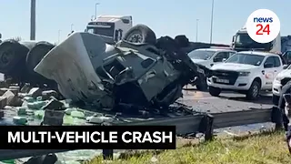 WATCH | Tragic multi-vehicle collision claims lives on N12 Freeway in Bedfordview