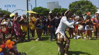 Indigenous African Man dance Zulu tribe