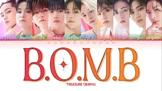 TREASURE 트레저 " B.O.M.B " Lyrics (ColorCoded/ENG/HAN/ROM/가사)