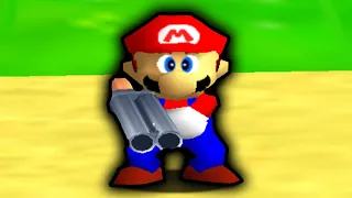 Super Mario 64 but he has a SHOTGUN!!!