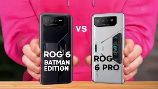 Asus Rog Phone 6 Batman edition vs Rog Phone 6 Pro