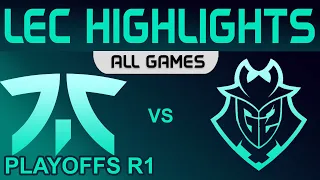 FNC vs G2 Highlights ALL GAMES Round1 LEC Spring Playoffs 2022 Fnatic vs G2 Esports by Onivia