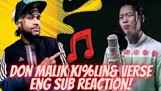 ENG SUB) 던말릭(DON MALIK) - Dingo Freestyle Killing Verse REACTION