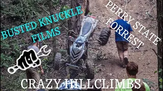 HILLCLIMBING PERRY STATE FORREST WITH BUSTED KNUCKLE FILMS & HILLCLIMB OHIO