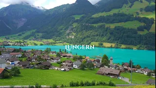 Wonderful Place in Switzerland🇨🇭Swiss Village Lungern / Lungerensee / Lake [4K]