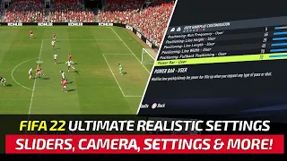[TTB] FIFA 22 ULTIMATE REALISTIC SETTINGS ON NEXT GEN! - MAKE THE GAME PLAY MORE SIM LIKE!