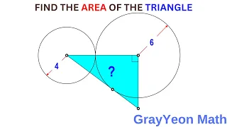 Find the area of the triangle #mathpuzzles #geometryskills #importantgeometryskillsexplained