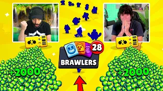 BATTLE PACK OPENING PHENOMENAL !! avec 4000 GEMMES contre FarsAttack sur Brawl Stars