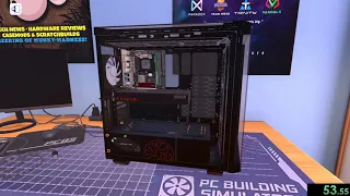 PC Building Simulator | Build to blue screen | 00:01:36