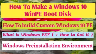 Master WinPE: Create Bootable Media with ADK for Windows 10! 🚀🖥️ #WinPE #Windows10