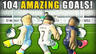 104 AMAZING GOALS in 1 Video! | Real Futbol 24