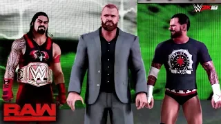 WWE 2K18 Custom Story - Roman Reigns Joins The Authority & Confronts Brock Lesnar Raw 2017 - Part 13