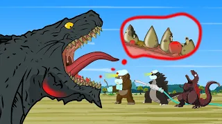 Rescue Tooth Godzilla: Save of A Tooth w/ A Very BIG and DEEP Cavity | Godzilla & KONG Cartoon FUNNY