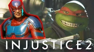 injustice 2 - TMNT michelangelo VS ATOM - Full Gameplay - Customized - HD