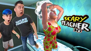 MORE PRANKS ON HELLO NEIGHBOR'S SISTER! Scary Teacher 3D Update