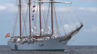 Llegada a La Habana del Buque Escuela de la Armada del Reino de España Juan Sebastián de Elcano