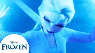 Elsa doma a los espíritus: aire, fuego y agua | Frozen