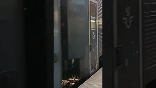 SJ intercity tåg ankommer Uppsala C mot Stockholm C #viral #train