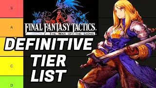 Final Fantasy Tactics War of the Lions All Characters and Jobs Ranked Best to Worst