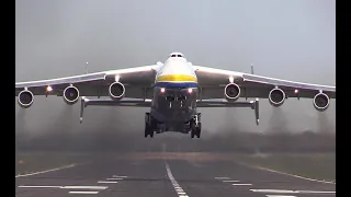 Giant Antonov An-225 Mriya The Worlds Largest Aircraft Takes off Just!!!