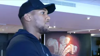 Anthony Joshua hilarious yet freaky frank Bruno voice