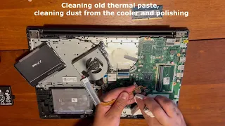 Lenovo IdeaPad 320-15AST Open laptop, cleaning, changing the thermal paste fix overheating