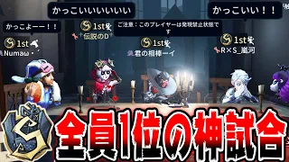 全員１位の神マッチで試合が大変なことになりました...【第五人格】【IdentityV】