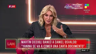 Yanina Latorre indignada con Martín Ciccioli: “Se suben a algo que no tienen idea”