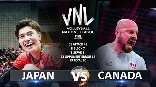 Japan vs Canada | Men's VNL 2023