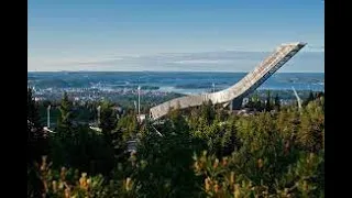 Holmenkollen ski jump Oslo Norway. Holmenkollen ski museum. Ski tower zip line #Norway#Oslo#Travel