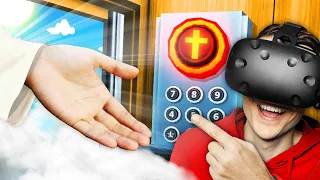 NEW Unlocking SECRET HEAVEN FLOOR In VR ELEVATOR (Floor Plan VR Funny Gameplay)