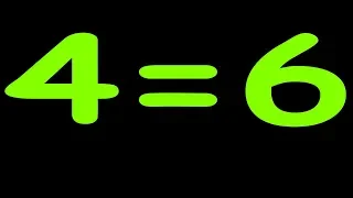 Finally proof 4=6 || How To prove that  4=6