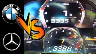 MERCEDES AMG GT63 S VS BMW M8 GRAN COUPE COMPETITION / Acceleration & sound / Drag Race 0-300 km/h