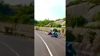 Ktm rc 390 Lean Crash 😱 #youtubeshorts #viral #viralvideo