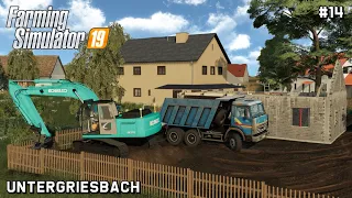 Kobelco SK210 | Public Works and Farming | Untergriesbach | Farming Simulator 19 | Episode 14