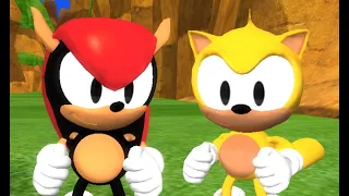 Classic Ray & Mighty in Sonic World