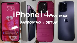 IPHONE 14 PRO MAX | Deep PURPLE | Unboxing + Set up | 2023