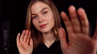ASMR Close Up Whispers & Hand Movements.  Personal Attention