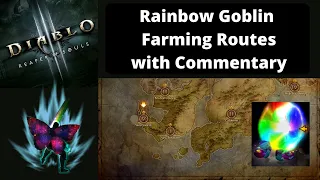 Diablo 3 Rainbow Goblin Farming Route with Commentary including Goblin Spawn Chance Data