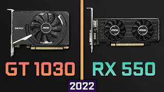 GT 1030 vs RX 550 | 2022