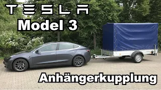 Nachrüstung einer Anhängerkupplung (AHK) für das Tesla Model 3 (alle Versionen).