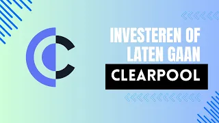 🏊 CLEARPOOL, Veel RISICO Veel REWARD (#CPOOL)