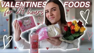 ONLY EATING HEART SHAPED FOODS FOR 24 HOURS! *valentines day edition*