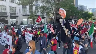 LIVE: Large Protest Descends on the White House.