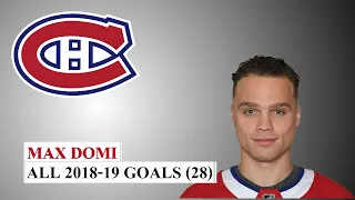 Max Domi (#13) All 28 Goals of the 2018-19 NHL Season