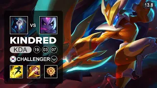 Kindred vs Evelynn Jungle - KR Challenger - Patch 13.8 Season 13