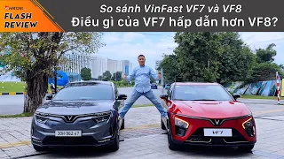 Đặt VinFast VF8 cạnh VF7 - Cặp đôi "hút khách" của VinFast| Whatcar.vn