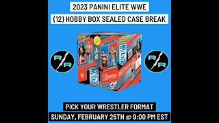2023 Panini Elite WWE 12 Hobby Box 1 Case Wrestler Break Sunday 2/25 @ 9:00 PM EST