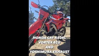 Honda CRF450RL Vortex ECU and Yoshimura exhaust review